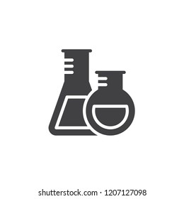 Laboratory flask vector icon. filled flat sign for mobile concept and web design. Test tubes simple solid icon. Symbol, logo illustration. Pixel perfect vector graphics