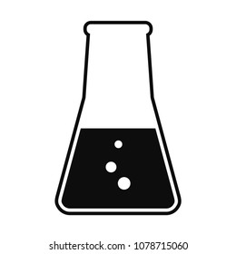 Laboratory Flask. Vector Illustration For Logos, Stickers, Labels, Tags And Other Design.