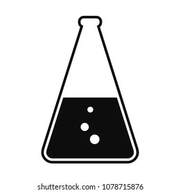 Laboratory Flask. Vector Illustration For Logos, Stickers, Labels, Tags And Other Design.