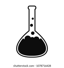 Laboratory Flask. Vector Illustration For Logos, Stickers, Labels, Tags And Other Design.
