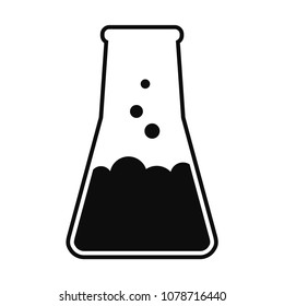 Laboratory Flask. Vector Illustration For Logos, Stickers, Labels, Tags And Other Design.
