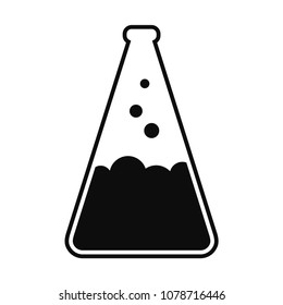 Laboratory Flask. Vector Illustration For Logos, Stickers, Labels, Tags And Other Design.