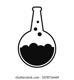 Laboratory Flask. Vector Illustration For Logos, Stickers, Labels, Tags And Other Design.