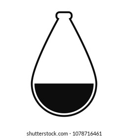 Laboratory Flask. Vector Illustration For Logos, Stickers, Labels, Tags And Other Design.