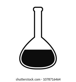 Laboratory Flask. Vector Illustration For Logos, Stickers, Labels, Tags And Other Design.