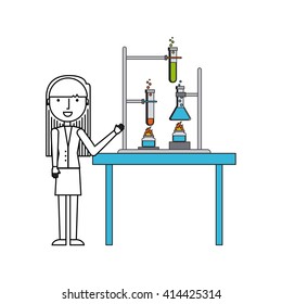 laboratory flat icon design 