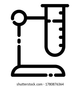 Laboratory Flat Icon Isolated On White Background