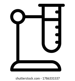 Laboratory Flat Icon Isolated On White Background