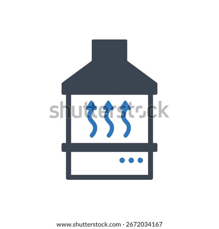 Laboratory Fume Extractor Icon Isolated On White Background 
