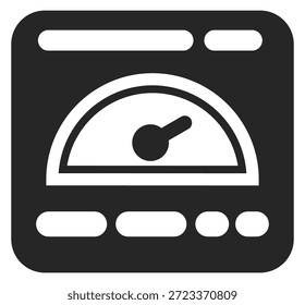 Icono negro del indicador del laboratorio. Símbolo de dispositivo de física