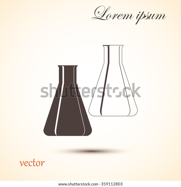 Funnel Icon Filtered Filter Laboratory Chemistry Stock Vector (Royalty  Free) 354642347