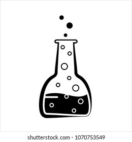 Laboratory Glass Beaker Icon Design Vector Art Illustration