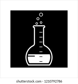 Laboratory Glass Beaker Icon Design Vector Art Illustration