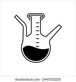 Laboratory Glass Beaker Icon Design Vector Art Illustration