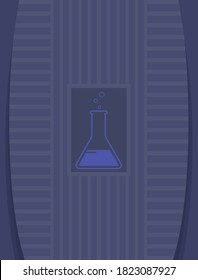 Ilustración del vector de vectores del vaso de vidrio de laboratorio