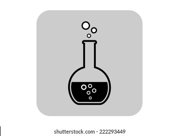  Laboratory glass icon