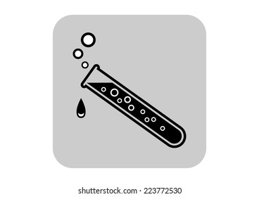 Laboratory glass icon 