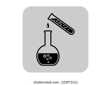 Laboratory glass icon  