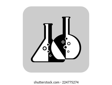 Laboratory glass icon