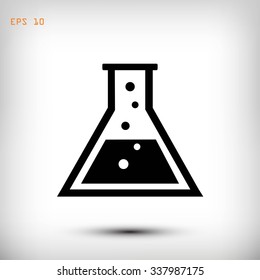laboratory glass icon