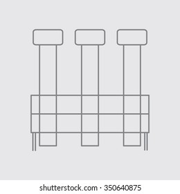 Laboratory glass icon