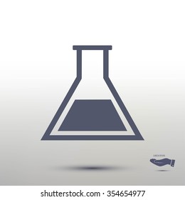 laboratory glass icon