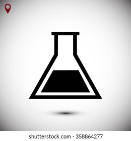 laboratory glass icon