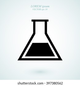 laboratory glass icon