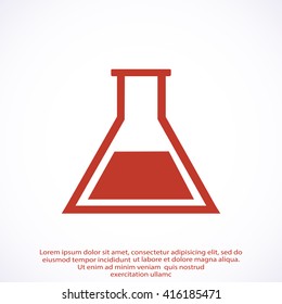 laboratory glass icon