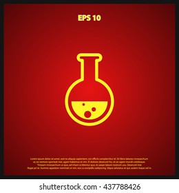 laboratory glass icon