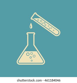 Laboratory glass icon 