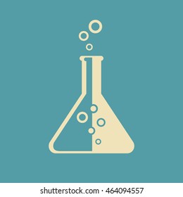 Laboratory glass icon 
