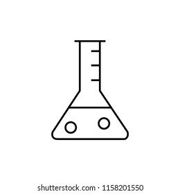 Laboratory glass icon. Beaker icon. Vector icon.