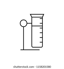 Laboratory glass icon. Beaker icon. Vector beaker icon.