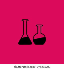  Laboratory Glass Icon. Eps-10.