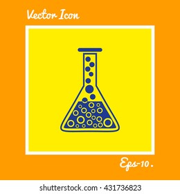 Laboratory Glass Icon. Eps-10.