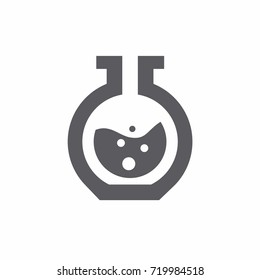 Laboratory Glass icon flat style vector illustration