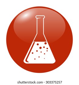 laboratory glass  icon, flat vector illustration. EPS