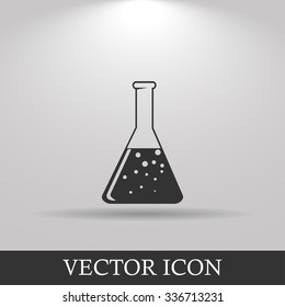 laboratory glass  icon, flat vector illustration. EPS