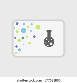 Laboratory glass icon illustration isolated vector sign symbol