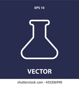 laboratory glass icon. laboratory glass line icon