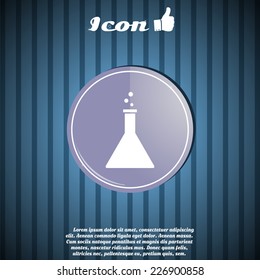Laboratory glass icon. Made in vector