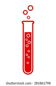 Laboratory glass icon on white background