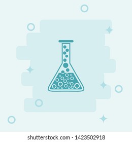 Laboratory Glass Icon. Simple icon, blue colored icon illustration.