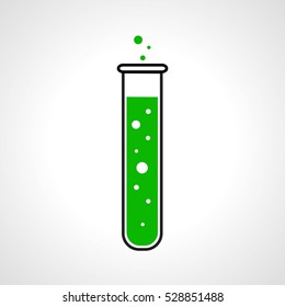 Laboratory glass icon, Test-Tube. Vector