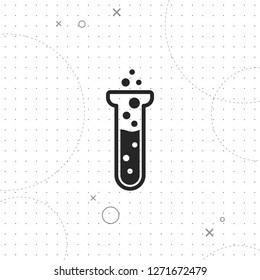 Laboratory glass icon, vector best flat icon on texture background , EPS 10