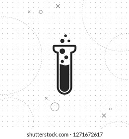 Laboratory glass icon, vector best flat icon on texture background , EPS 10