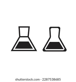 laboratory glass icon, vector best flat icon.
