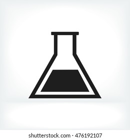laboratory glass icon, vector best flat icon, EPS