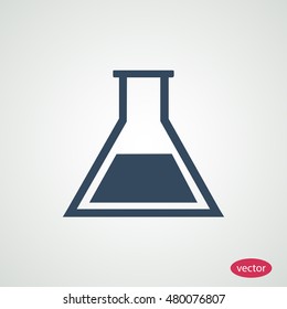 laboratory glass icon, vector best flat icon, EPS